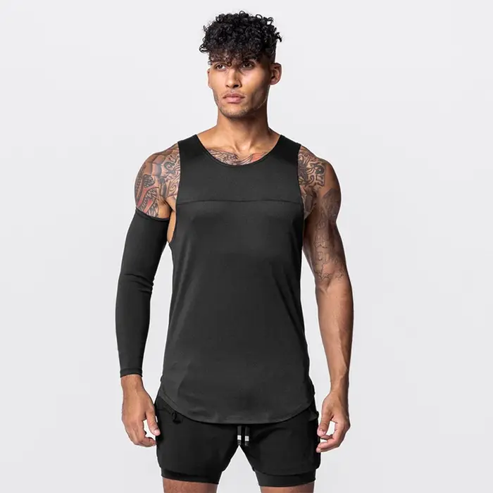 Gilet musculation sans manches homme ADED - Vêtement entraînement haute performance force conditionnement