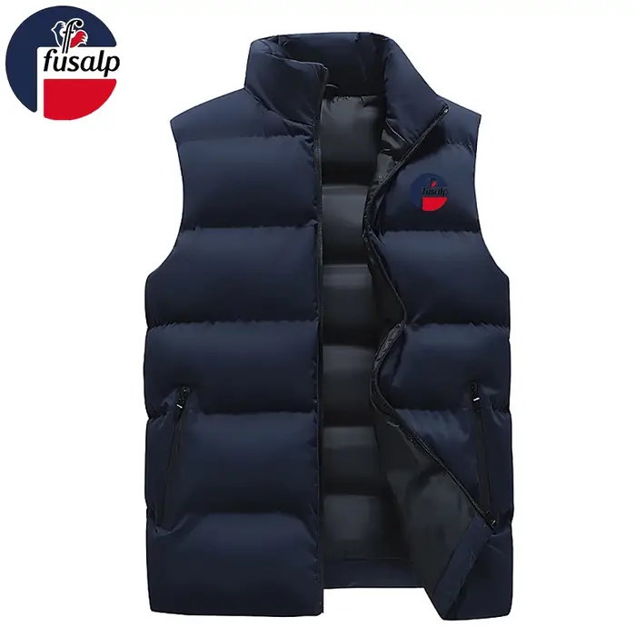 Gilet en molleton thermique épais pour homme FUSALP, vêtement chaud et décontracté pour l'hiver, sty