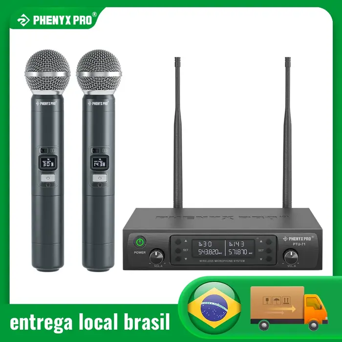 Phenyx-Système de microphone sans fil UHF pour touristes, professionnel, réglable, robuste, construc