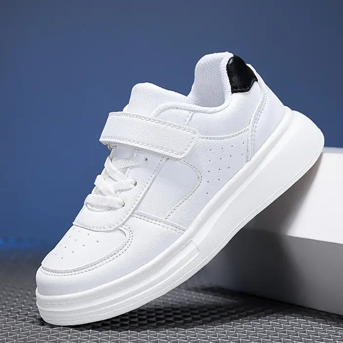 Baskets respirantes enfants garçons filles sport course chaussures décontractées en cuir antidérapan