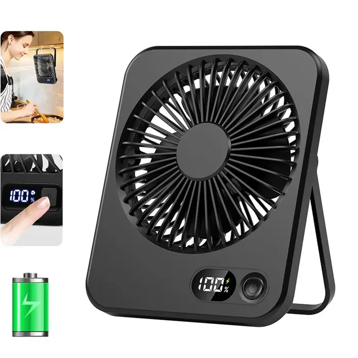 Ventilateur de bureau Ventilateur rechargeable USB portable 180 °   Ventilateur personnel pliant inc