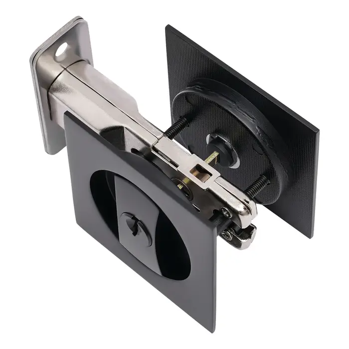 Serrure de porte coulissante carrée, serrure de sécurité de poche, loquet en alliage de Zinc et 3 * 