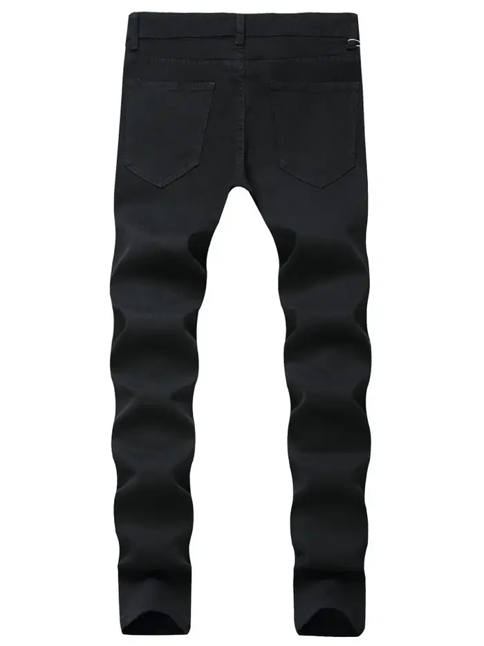 Jean déchiré pour hommes, Slim, respirant, doux, délavé, pantalon Streetwear, printemps automne, pan