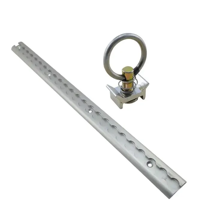 Système d'arrimage de piste en L rail d'arrimage de livraison en aluminium pour remorque fermée fixation de fret en voie en L pour le transfert de Trarvel occasions spéciales sportives