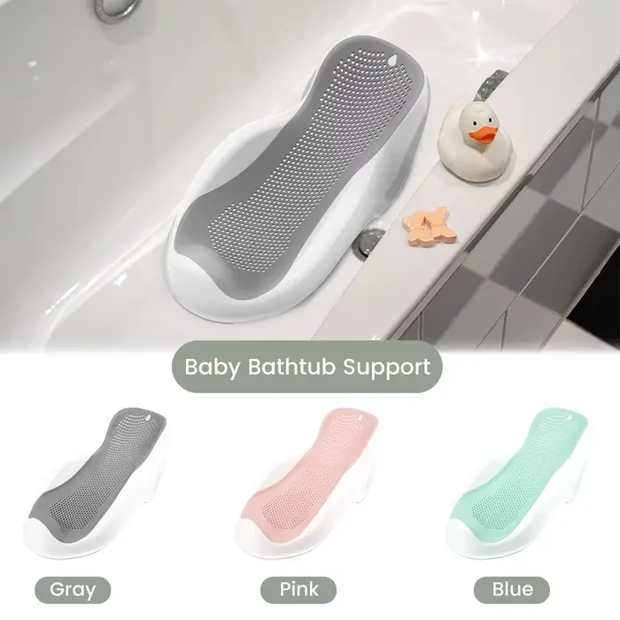 Support de bain doux pour bébés nouveau-nés - Siège de bain ergonomique, facile à nettoyer et confor