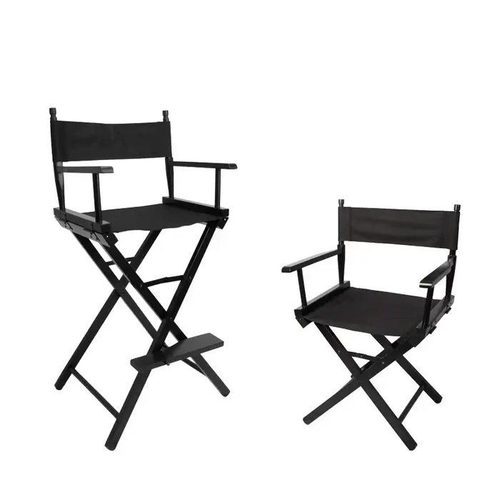 SELENS-Chaise Pliante Portable en Bois Massif, Équipement de Réalisateur, Chaise de Maquillage en To