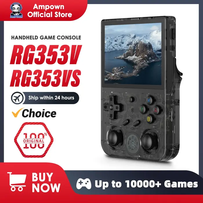 ANBERAlfred-Console de jeu, écran IPS 3.5 en effet, sortie HDMI, Android, Linux OS, émulateur rétro 