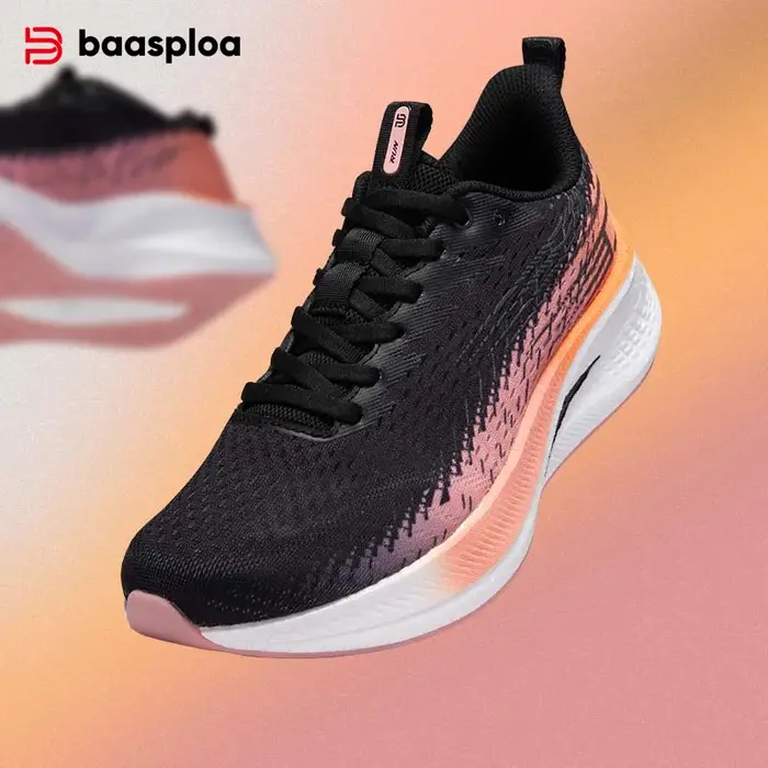 Baasploa-Chaussures de course professionnelles pour femmes, baskets de jogging respirantes, chaussur