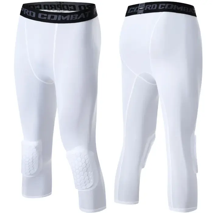Genouillères en nid d'abeille pour hommes, pantalons de sécurité serrés Anti-collision, Leggings d'e
