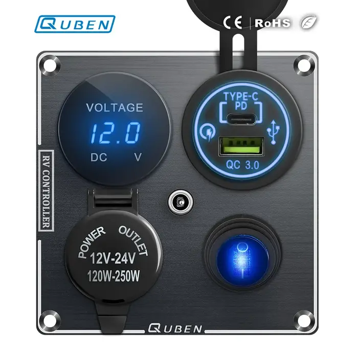 Allume-cigare de voiture double Usb 12v, chargeur de téléphone portable, adaptateur de Port Usb étan