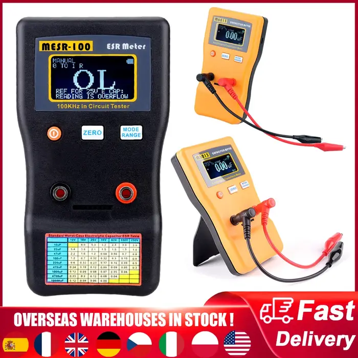 MESR-100/M6013 ESR capacité Ohm mètre professionnel capacité résistance condensateur Circuit disposi