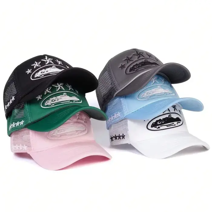 Casquette unisexe pour hommes et femmes, filet de Baseball brodé pentagramme, chapeaux décontractés 