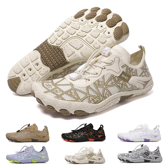 Chaussures de plage pieds nus pour hommes, chaussures de sport aquatiques légères à séchage rapide, 