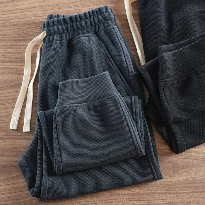 Pantalon de survêtement américain Retro Optics pour homme, taille élastique simple, proximité, wstri
