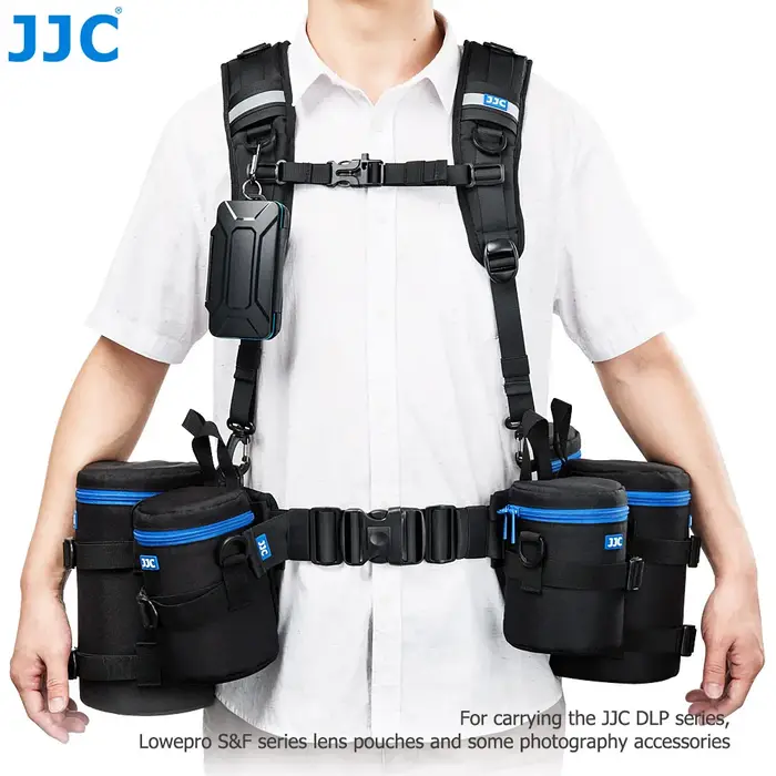 JJC – système de bandoulière pour photographie, gilet de poitrine, sangles de sécurité pour sac d'ob