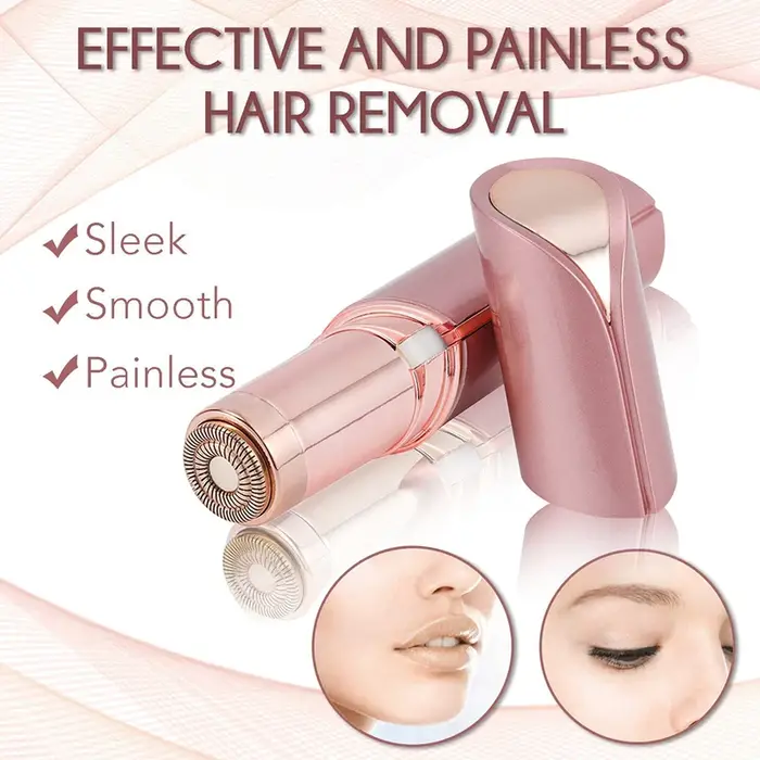 Épilateur électrique pour femmes, mini outil d'épilation du visage, rouge à lèvres