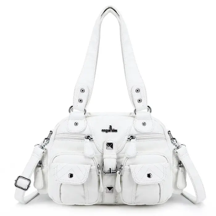 Angelkd'appareils-Sacs à main pour femmes, sacoche à poignée supérieure, sac PU initié, pack de boul