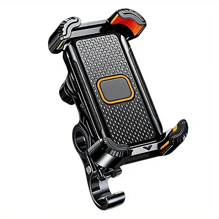 Support de téléphone pour guidon de vélo moto scooter anti-choc anti-vibration compatible avec divers téléphones pour sorties et voyages