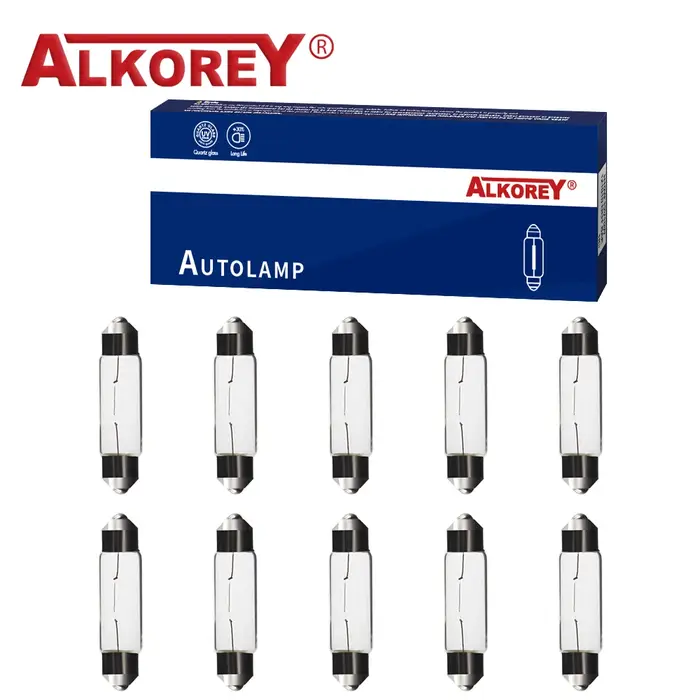 Alkorey-Ampoules halogènes pour voiture, lampe de signalisation, lumière feston, intérieur automatiq
