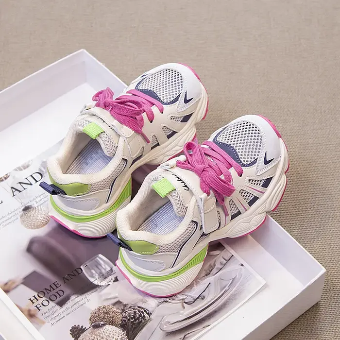 Chaussures de sport unisexes pour enfants, baskets pour enfants, chaussures de basket-ball respirant