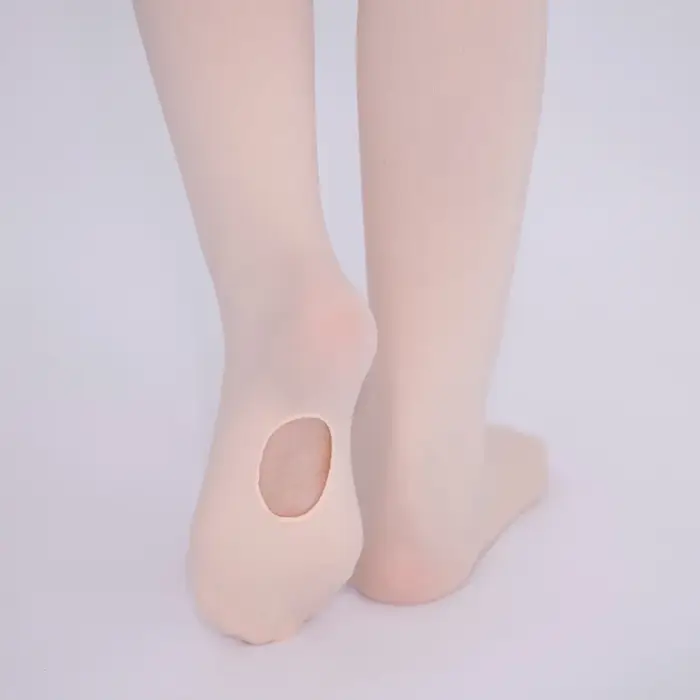 Collants de Danse Ballet Professionnels Femmes - Microfibre 80D Convertibles sans Couture avec Trou pour Vente en Gros