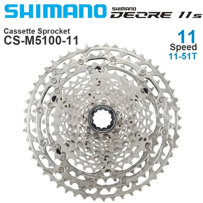 Shimano Deore CS M5100 11 vitesses Cassette pignon roue libre pour VTT vtt CS-M5100 11-51T 11S 42T v