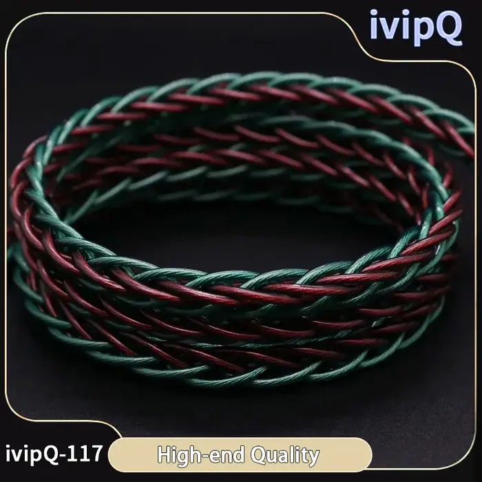 IvipQ-117 8 Core ODavid et 7N OCC Mix Écouteurs haut de gamme Câble de mise à niveau avec prises mod