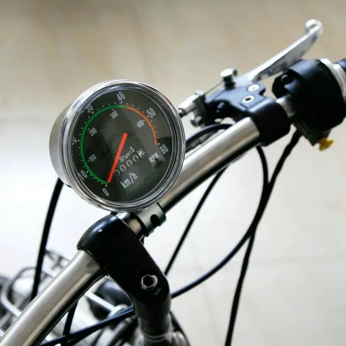 Compteur de vitesse de vélo vintage style analogique pour cyclisme et randonnée occasionnels