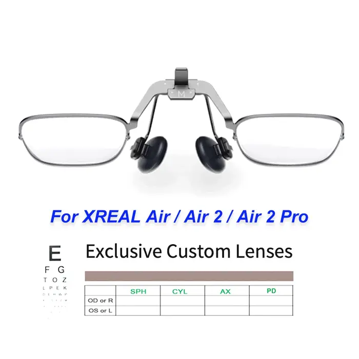 Xreal Air/Air 2/Pro/One lentille de myopie degrés personnalisés lunettes AR intelligentes résine asp