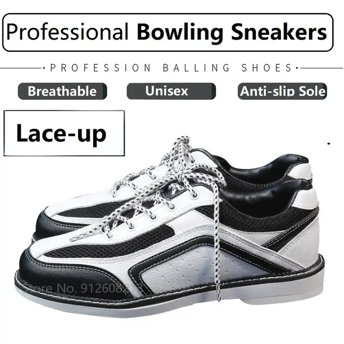 Chaussures de bowling unisexes pour hommes et femmes, respirantes, coordonnantes, semelle extérieure