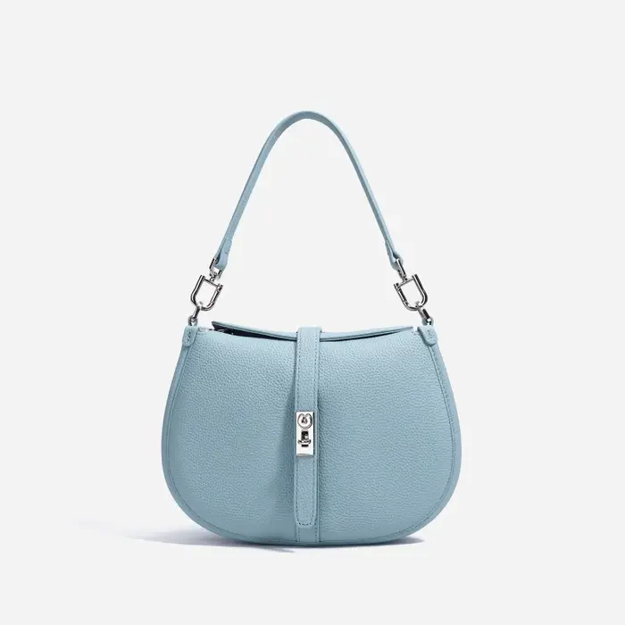 Petit sac à bandoulière de luxe pour femmes, Design de Niche, sac croissant en cuir véritable haut d