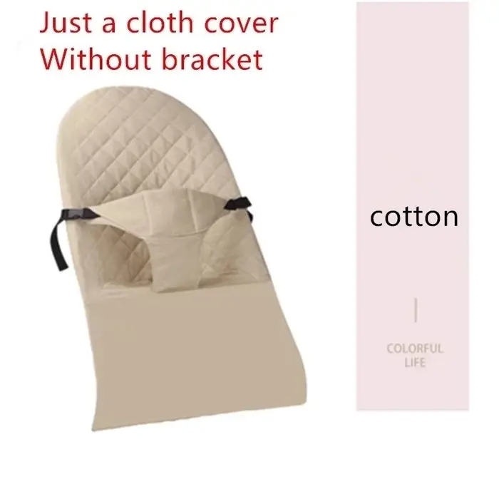 Housse universelle en tissu pour chaise à bascule pour bébé, en coton kaki, accessoires pour berceau