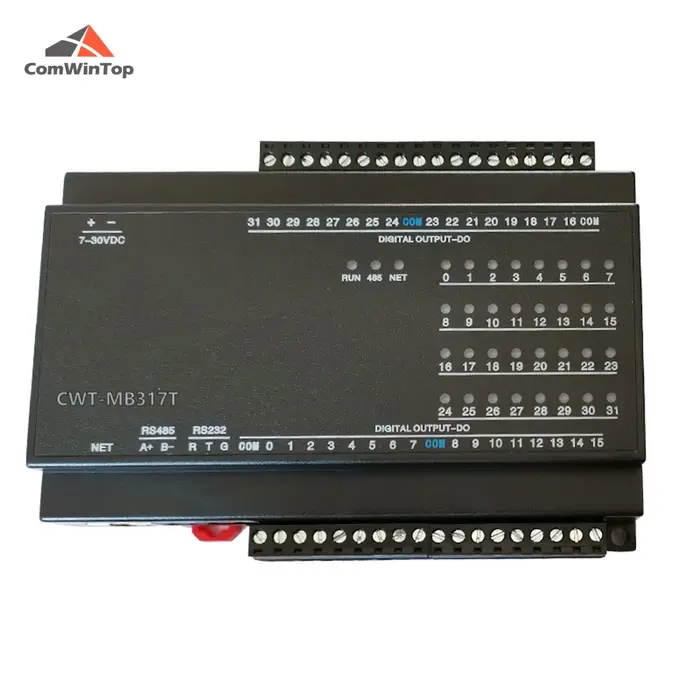 Contrôleur Modbus de sortie de Transistor de sortie numérique 32 canaux CWT-MB317T 32DO(NPN)