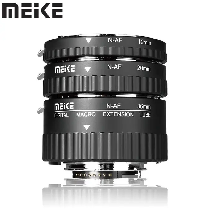 Meike MK-N-AF1-A Auto Focus Macro Extension Tube Set pour Nikon F Mount D850 Danalystes D750 D3500 D