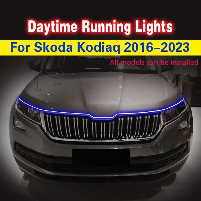 1 pièces pour Skoda Kodiaq 2016-2023 LED feux diurnes DRL lumière du jour feu de conduite antibrouil