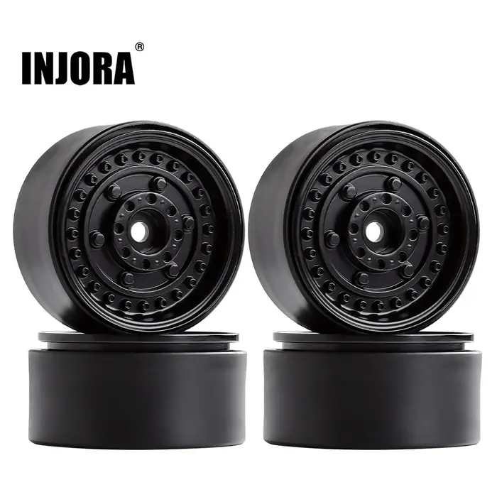 INJORA – jante de roue à bille 116g/pièce, 1.9 pouces, pour voiture à chenilles axiale 1/10 RC SCX10