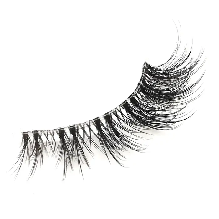 7 paires de cils oeil de chat, cils de vison artificiels aspect naturel cils de vison intelligents c