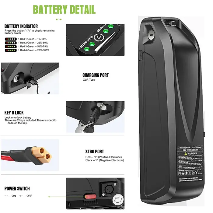 Batterie de vélo électrique 72V 3000W 60Ah, batterie de vélo électrique 48V 60V 20/30Ah, moteur de v
