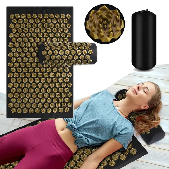 Tapis de Yoga d'acupression, coussin applicateur de Kuznetsov, Massage Sensi, aiguilles corporelles 