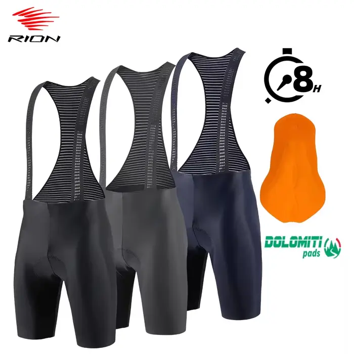 RION-Cuissard à bretelles de cyclisme pour homme, vêtements VTT, collants de vélo de descente, route