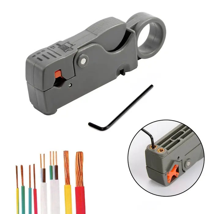 Pince à dénuder, outils de câbles métalliques de décantation, dénudeur, clé hexagonale en acier inox