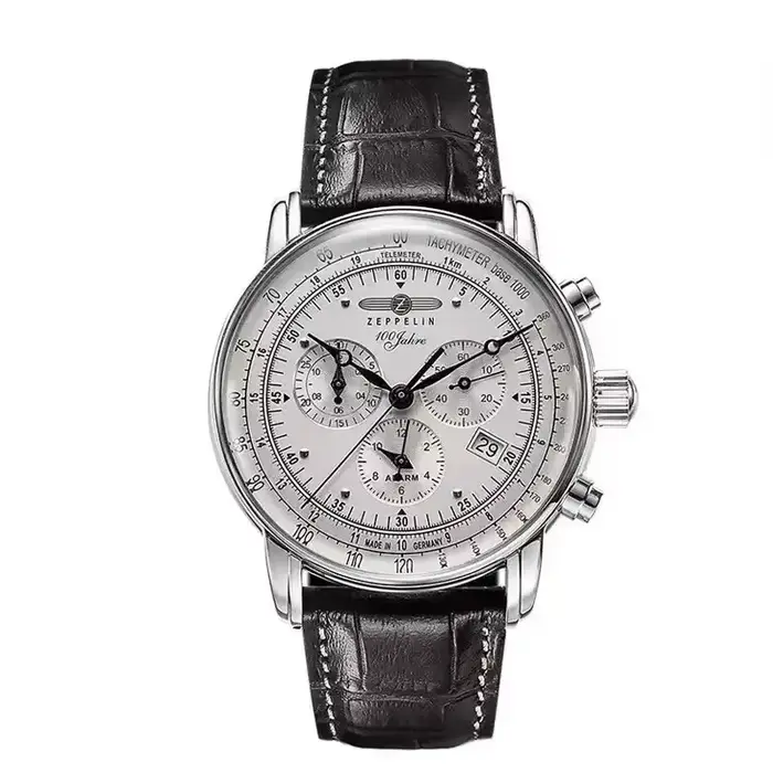 Nouvelle montre-bracelet automatique Zeppelin 2026 avec date, chronographe à trois aiguilles, multif