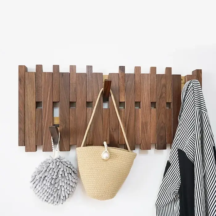 Organisateurs de vêtements crochets de suspension supports de rangement pour châle porte-vêtements à double rangée dressing mural sac à chapeau manteau salle de boue