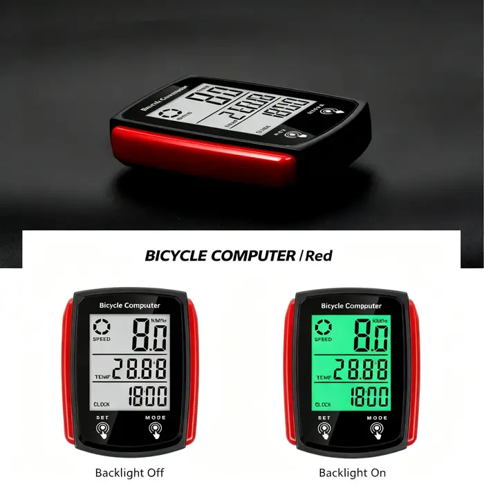 Ordinateur de vélo filaire à écran tactile, rétroéclairage LED, compteur de vitesse et odomètre impe