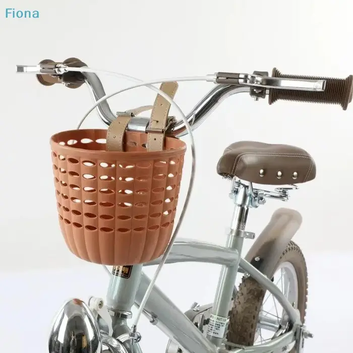 ✔ Panier de vélo pour enfants, panier de rangement durable avec sangles réglables en PU, panier de guidon pour enfants, filles, cyclisme en plein air, tout-petits