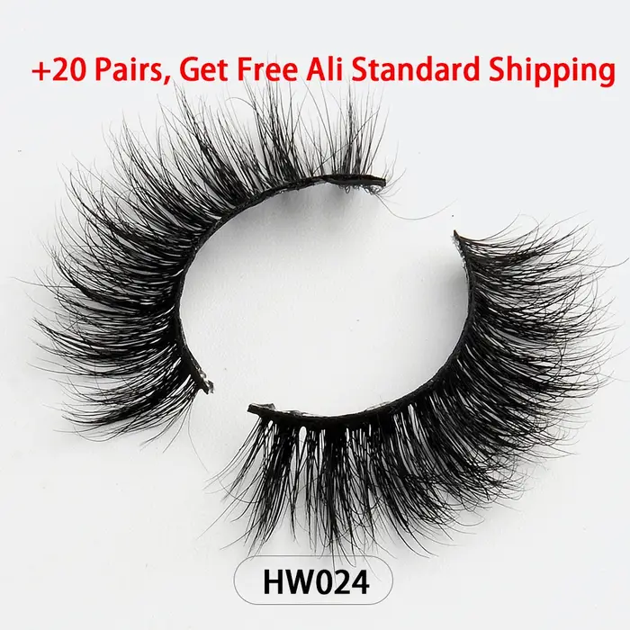 Livraison directe en gros naturel vaporeux 3d vison faux cils maquillage vison faux cils avec bande 