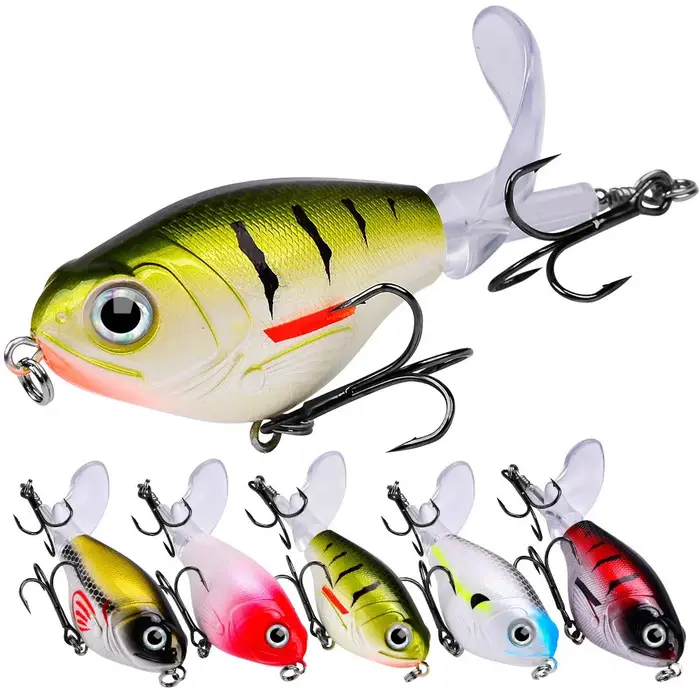 1 pièces 11.5g/ 16g Topwater Popper leurre de pêche Whopper Plopper appât dur en plastique Swimbait 