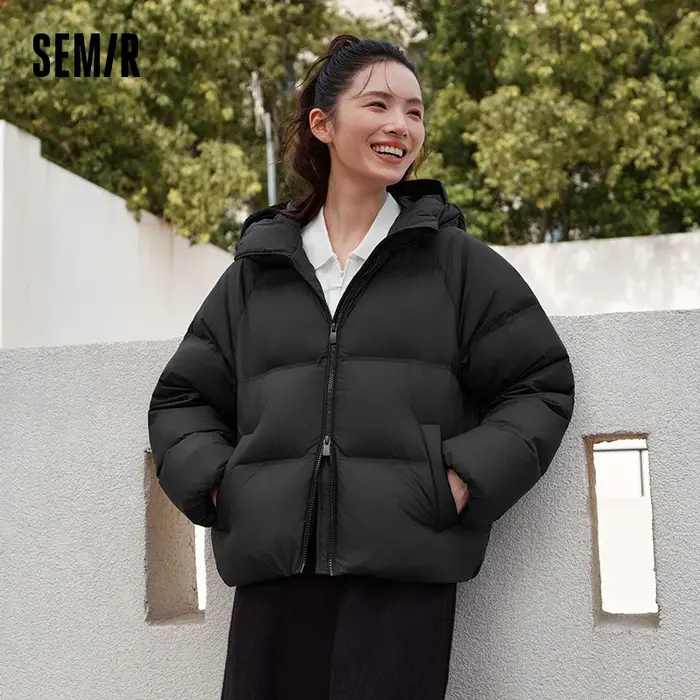 Semir blanc canard doudoune chaud mince femmes 2025 hiver léger décontracté mode manteau coupe ample