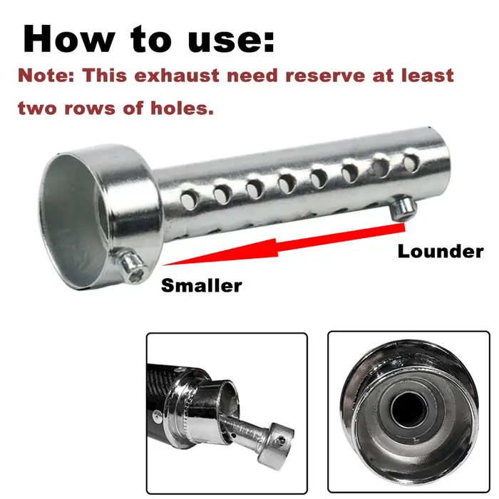 Silencieux d'échappement réglable DB Killer, 35mm 42mm 45mm 48mm 60mm, réduit le bruit, éliminateur 
