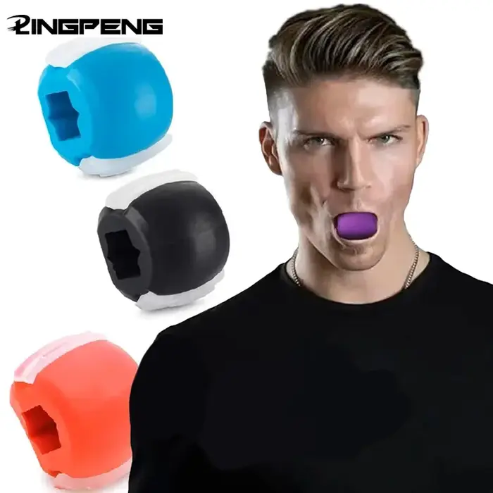Boule de Fitness en Gel de silice pour le visage, exercice de mâchoire, Toner pour le visage, réduit
